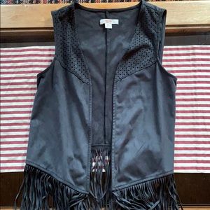 Suede vest